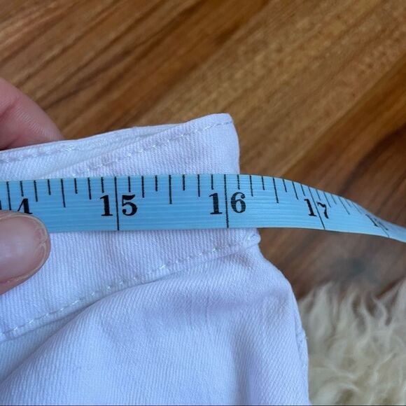 Elliott & Vine White Cropped Ankle Jeans Size 14 EUC - Picture 11 of 14